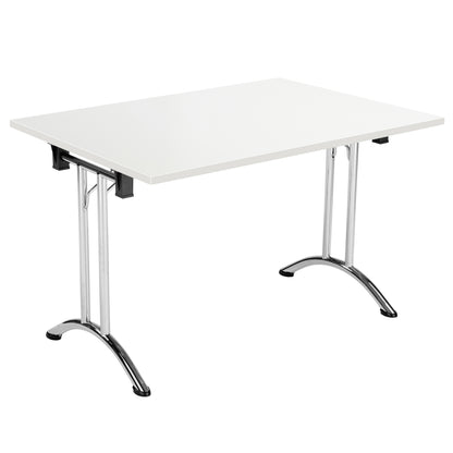 Aztec|Union|Folding Table (FSC)|Rectangular|1200x700|Chrome/White