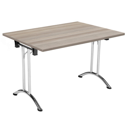 Aztec|Union|Folding Table (FSC)|Rectangular|1200x800|Chrome/Grey Oak