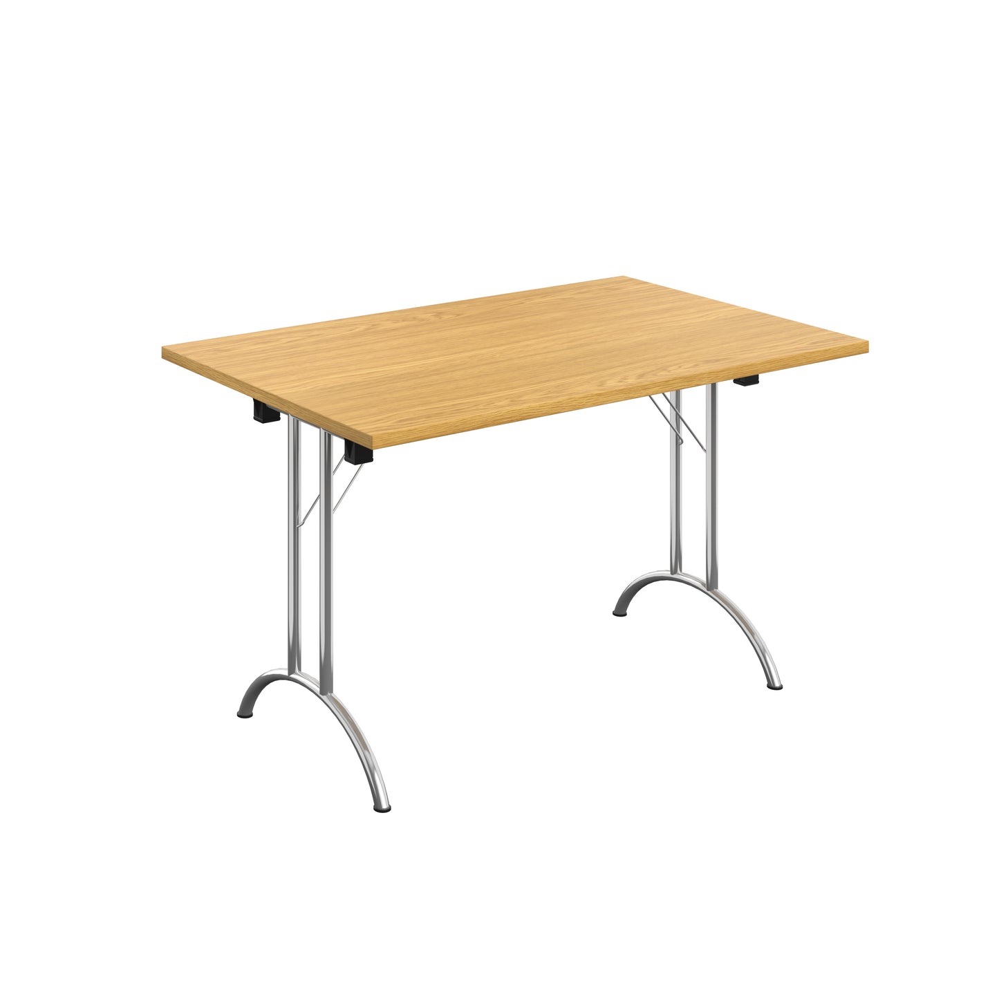 Aztec|Union|Folding Table (FSC)|Rectangular|1200x800|Chrome/Nova Oak