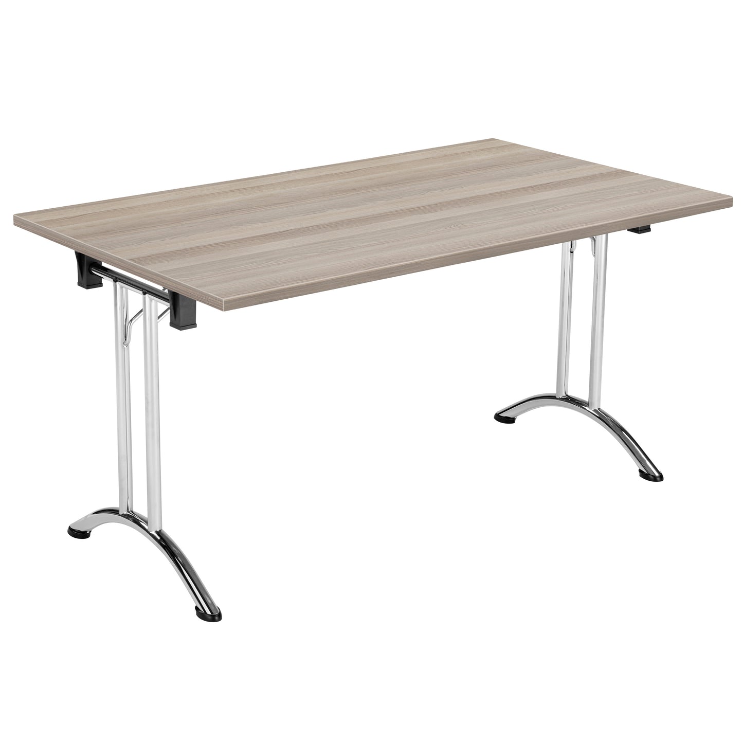 Aztec|Union|Folding Table (FSC)|Rectangular|1400x700|Chrome/Grey Oak