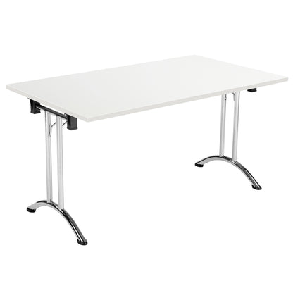 Aztec|Union|Folding Table (FSC)|Rectangular|1400x700|Chrome/White