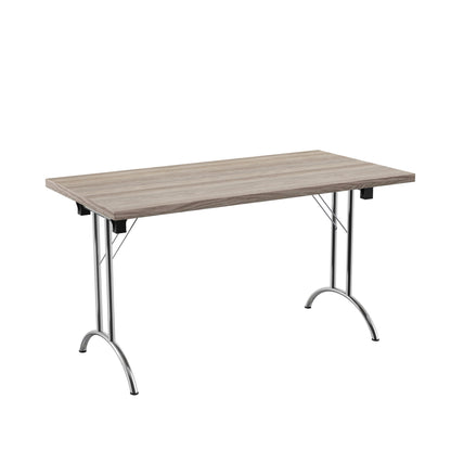 Aztec|Union|Folding Table (FSC)|Rectangular|1400x700|Silver/Grey Oak