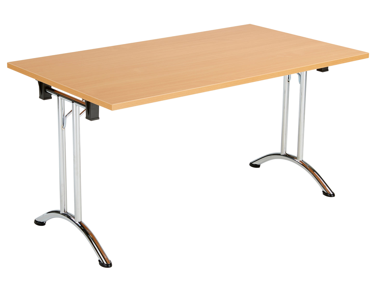 Aztec|Union|Folding Table (FSC)|Rectangular|1400x800|Chrome/Beech