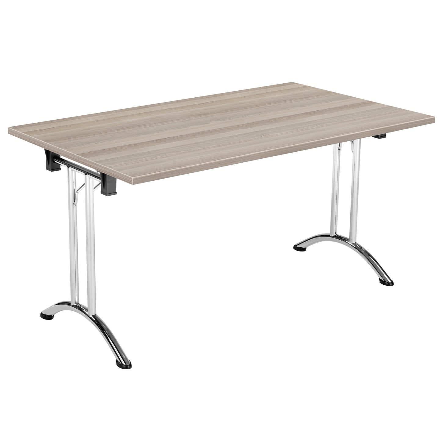 Aztec|Union|Folding Table (FSC)|Rectangular|1400x800|Chrome/Grey Oak