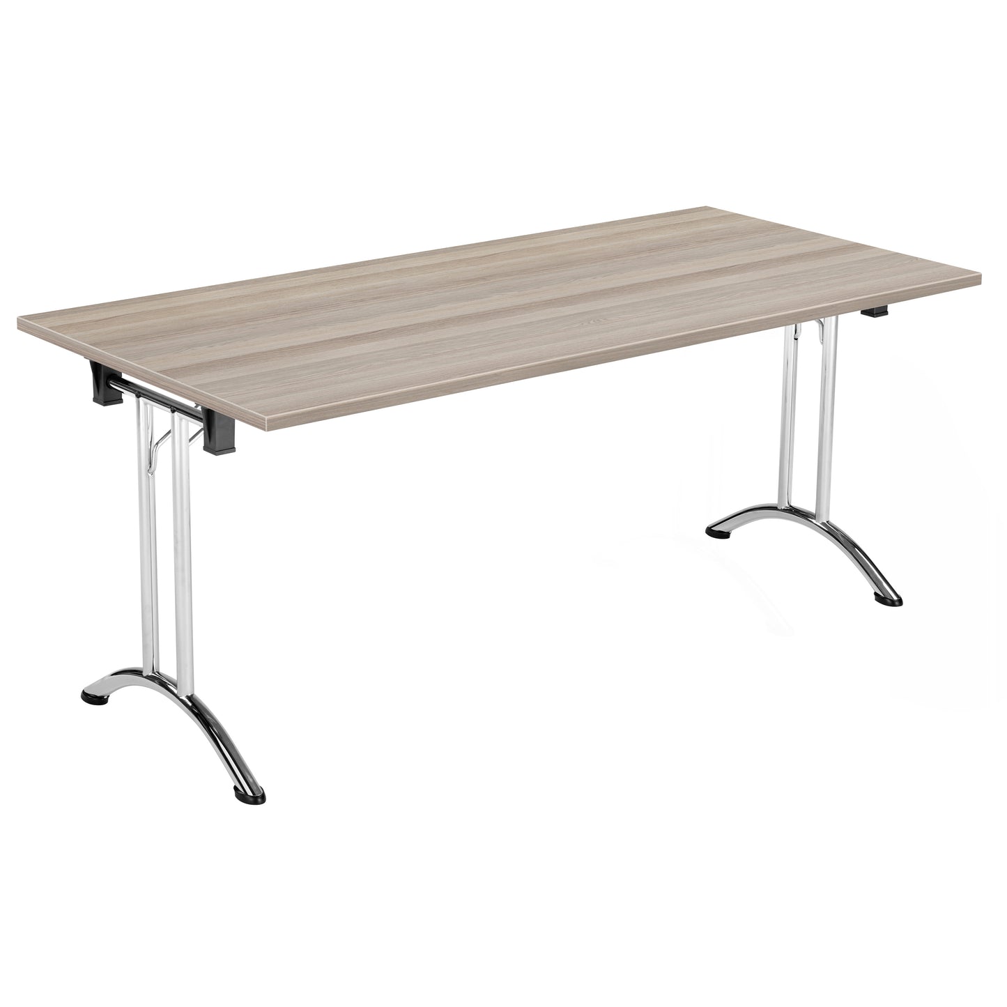 Aztec|Union|Folding Table (FSC)|Rectangular|1600x700|Chrome/Grey Oak