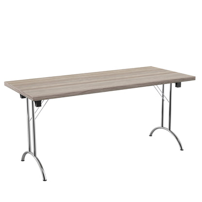 Aztec|Union|Folding Table (FSC)|Rectangular|1600x700|Silver/Grey Oak