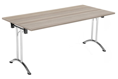Aztec|Union|Folding Table (FSC)|Rectangular|1600x800|Chrome/Grey Oak