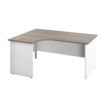 Aztec|Panel|Left Hand Radial Desk|1600x1200|Grey Oak-White