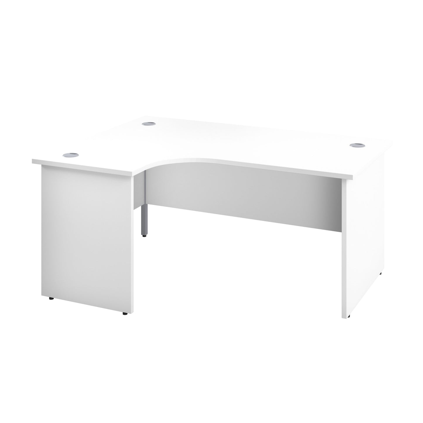 Aztec|Panel|Left Hand Radial Desk|1800x1200|White-White