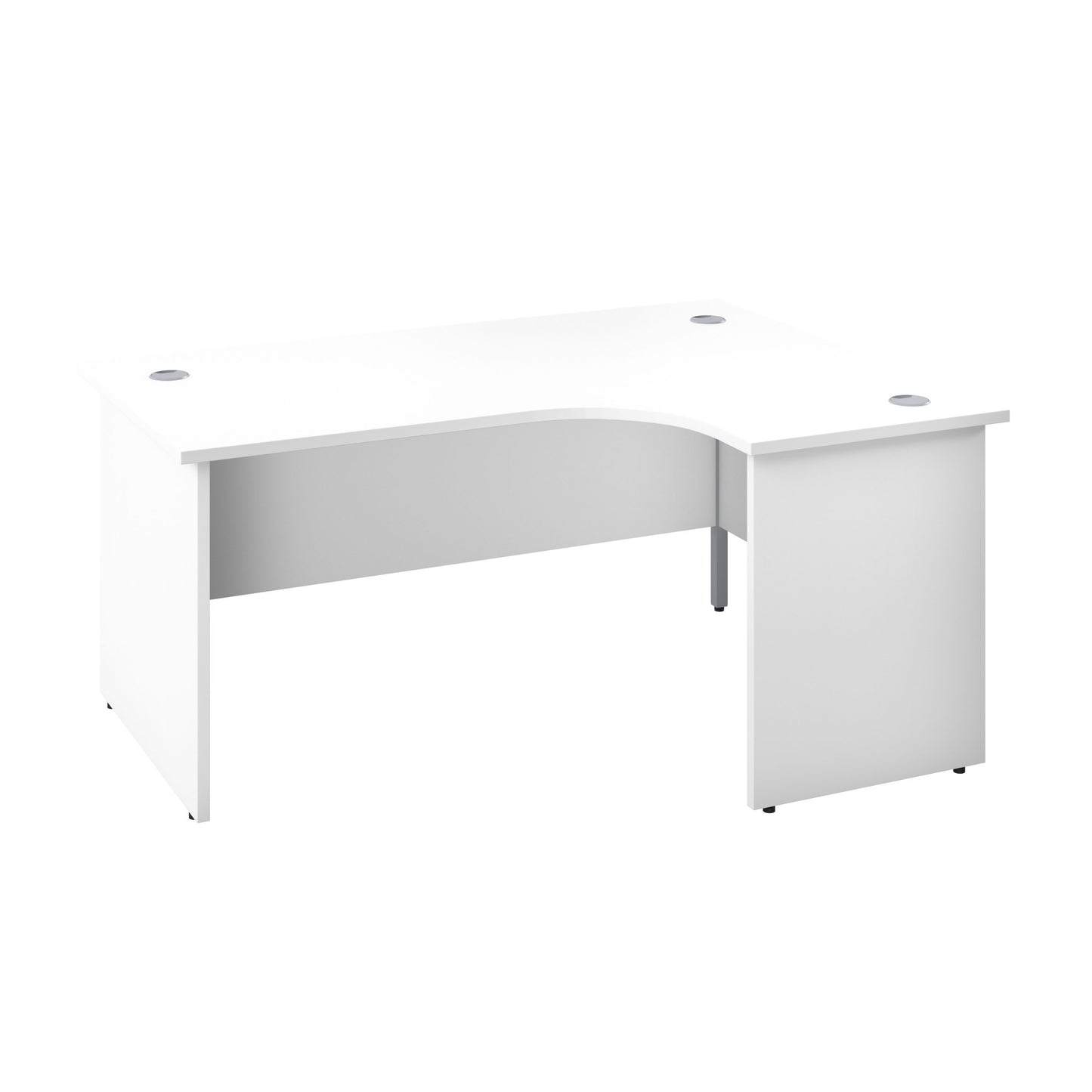 Aztec|Panel|Right Hand Radial Desk|1800x1200|White-White