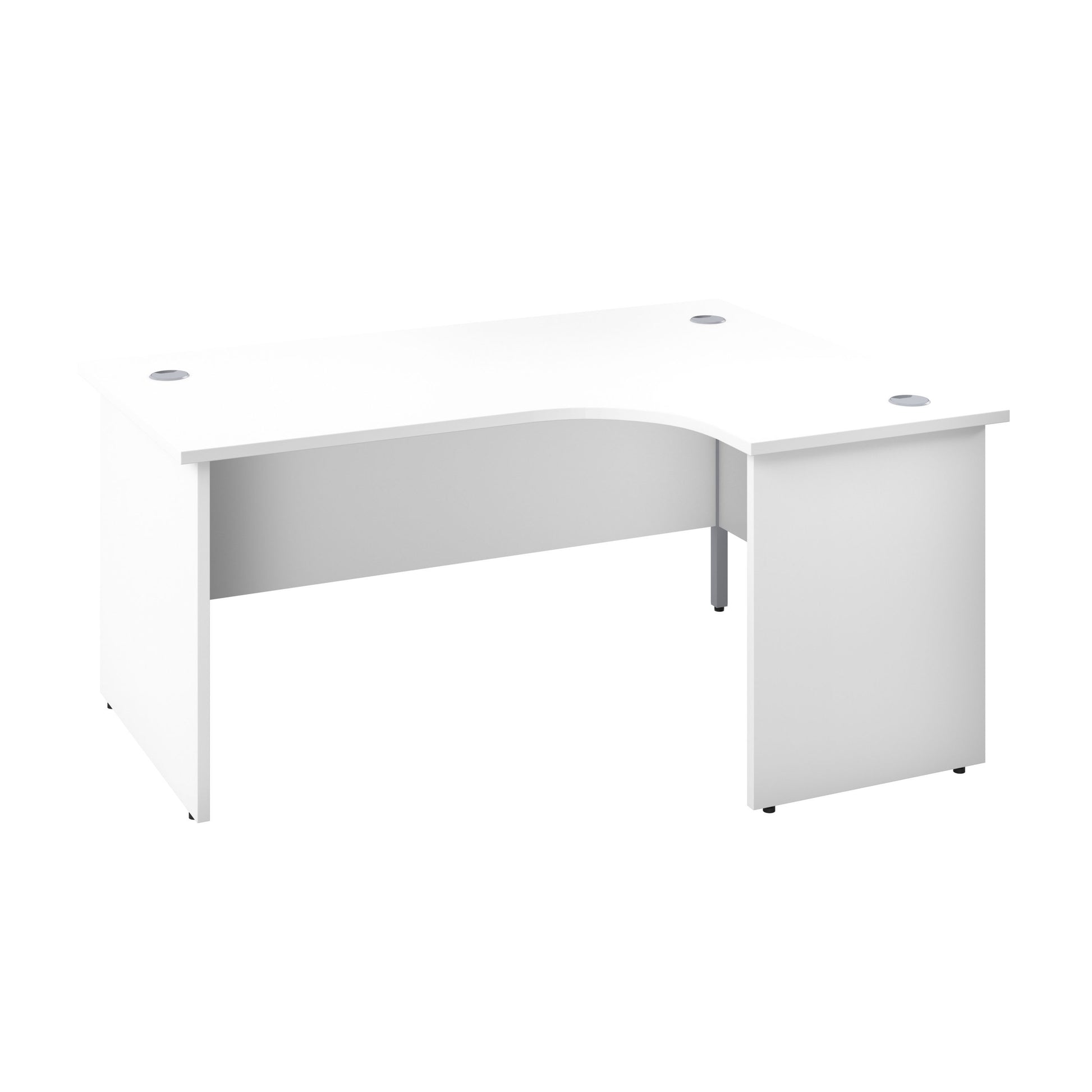Aztec|Panel|Right Hand Radial Desk|1800x1200|White-White