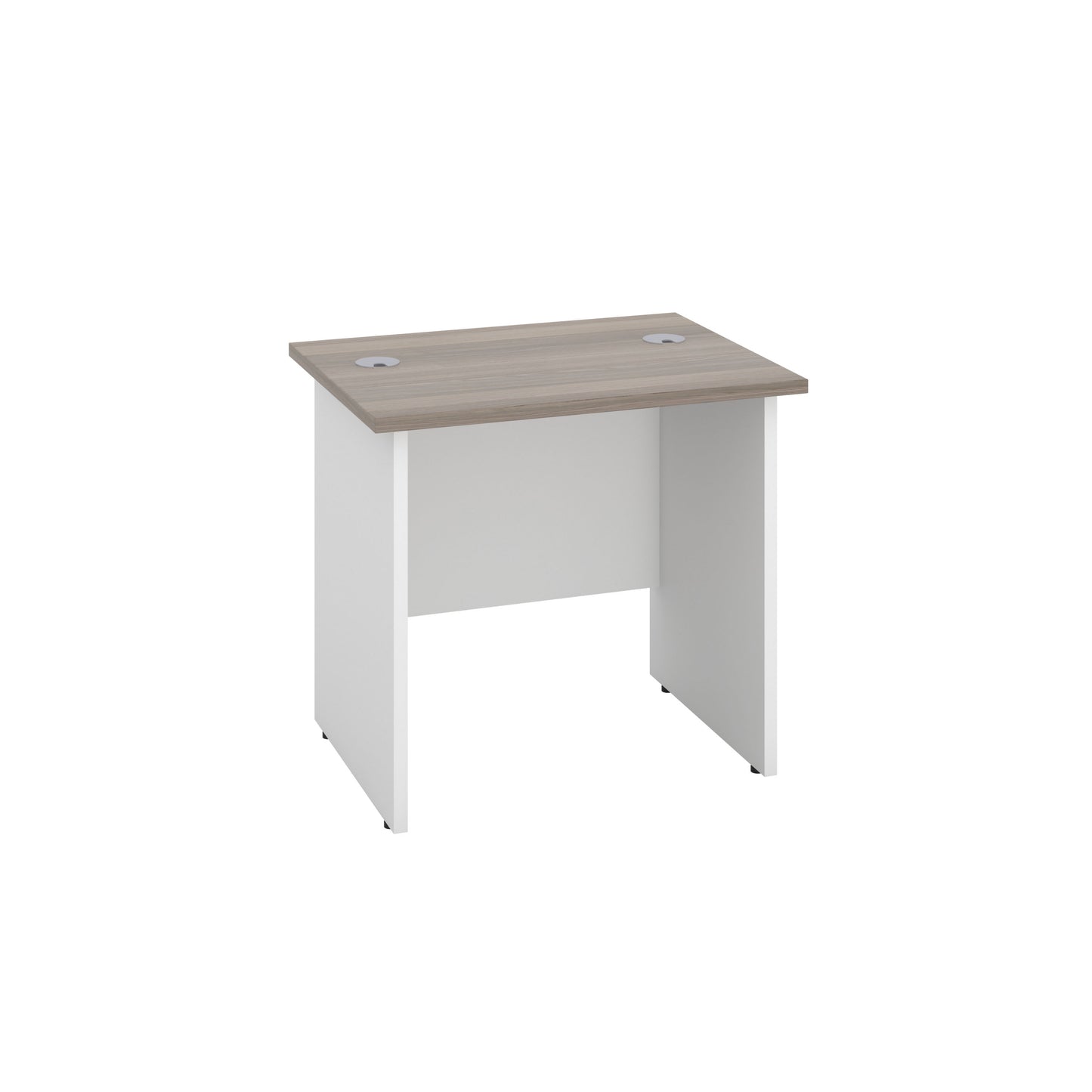 Aztec|Panel|Rectangular Desk|800x600|Grey Oak-White