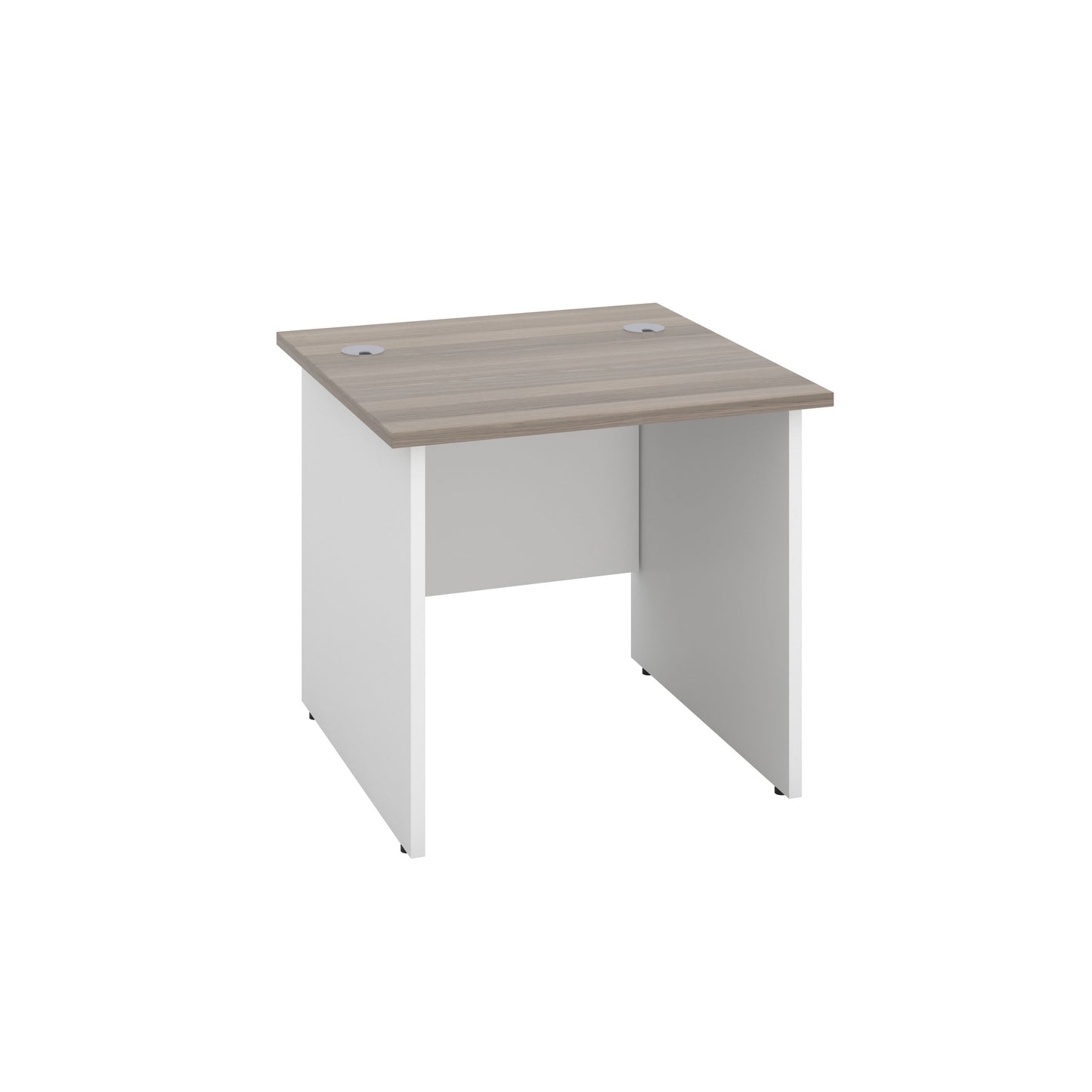 Aztec|Panel|Rectangular Desk|800x800|Grey Oak-White