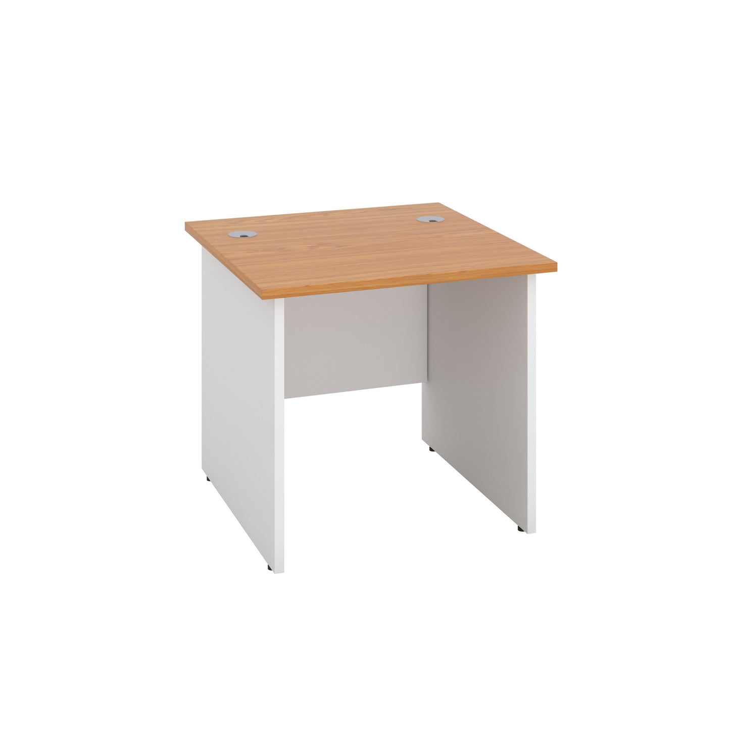 Aztec|Panel|Rectangular Desk|800x800|Nova Oak-White
