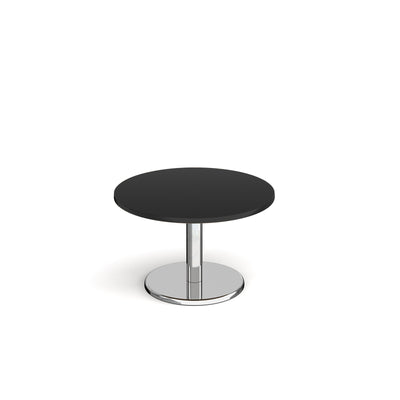 Pisa circular coffee table with round base - PCC800-BK