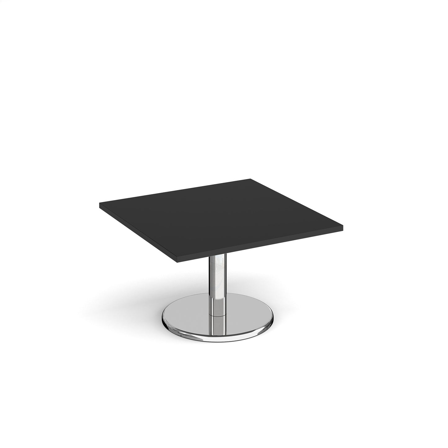 Pisa square coffee table with round base - PCS800-BK
