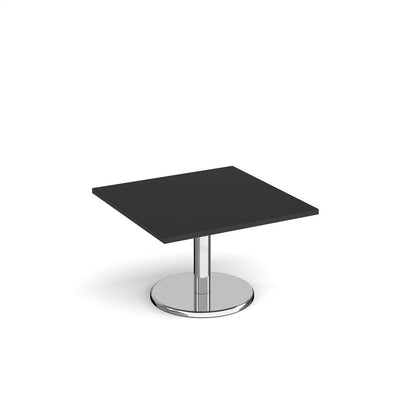 Pisa square coffee table with round base - PCS800-BK