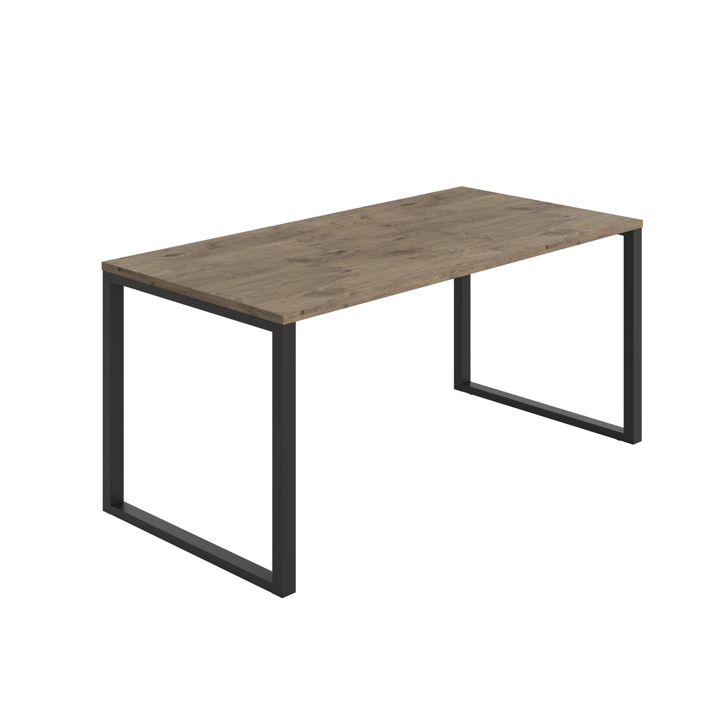 Picnic Low Bench|1600x800|Grey Nebraska Oak-Black