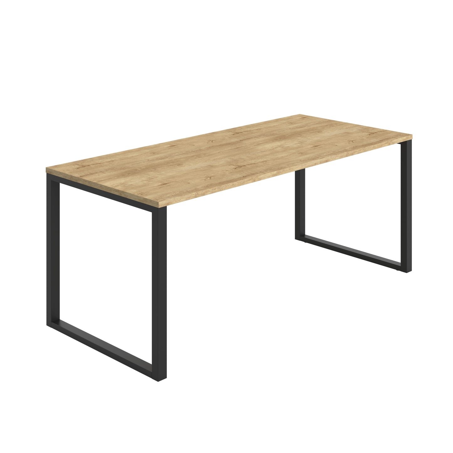 Picnic Low Bench|1800x800|Natural Nebraska Oak-Black