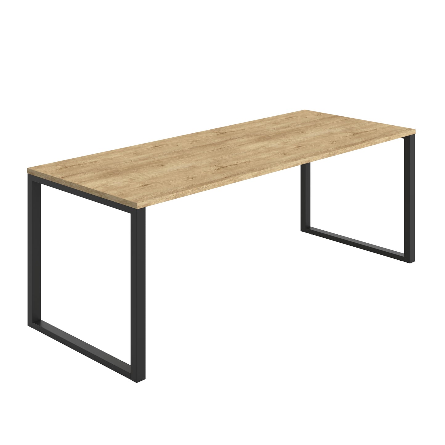 Picnic Low Bench|2000x800|Natural Nebraska Oak-Black