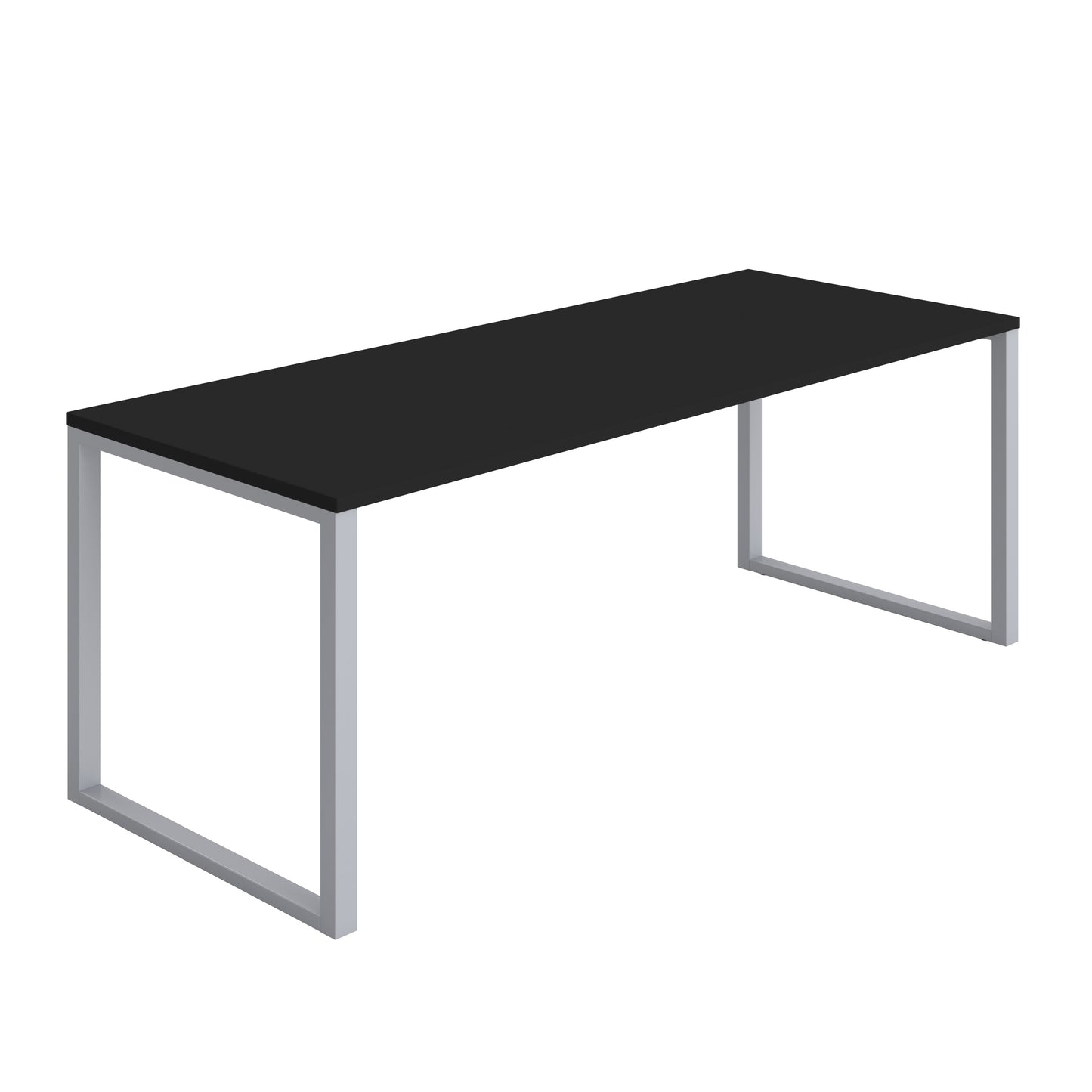 Picnic Low Bench|2000x800|Black-Silver
