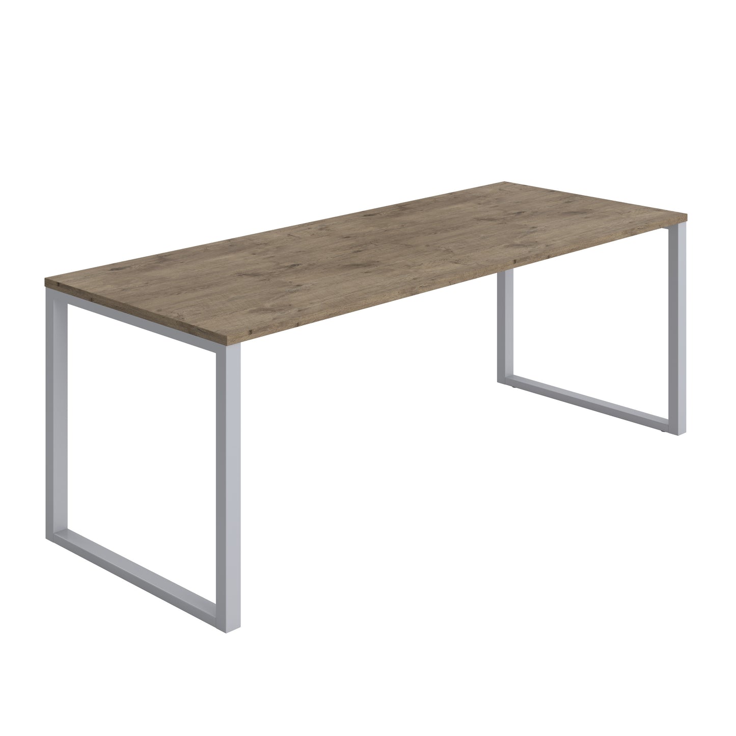 Picnic Low Bench|2000x800|Grey Nebraska Oak-Silver