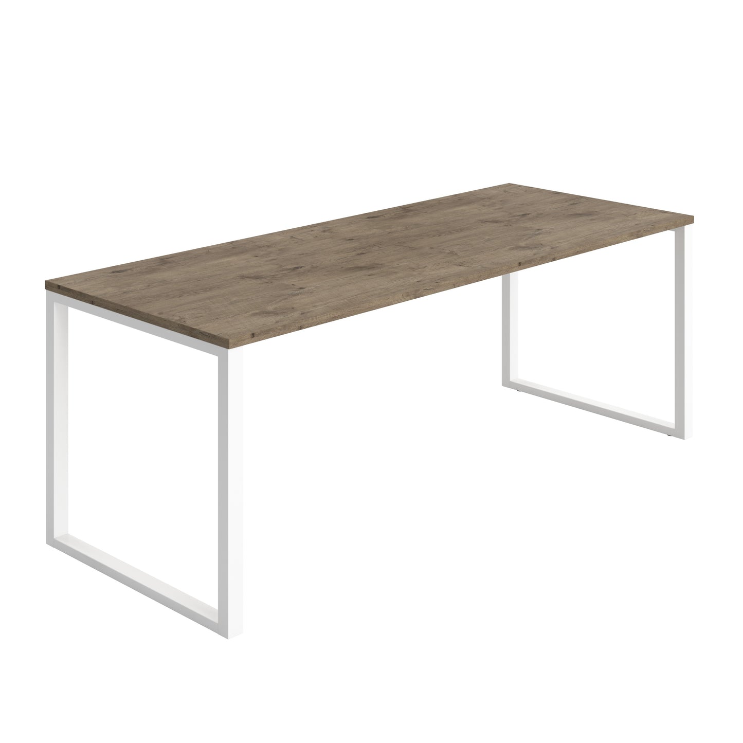 Picnic Low Bench|2000x800|Grey Nebraska Oak-White