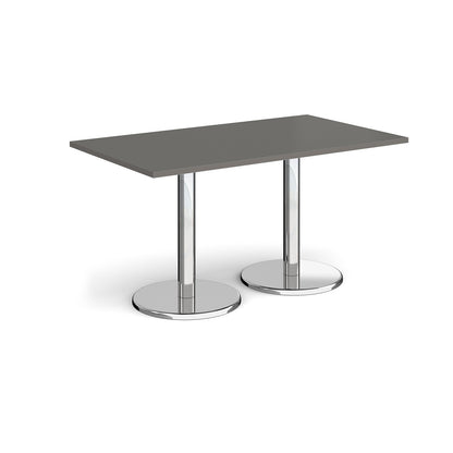 Pisa rectangular dining table with round bases - PDR1400-OG