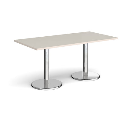 Pisa rectangular dining table with round bases - PDR1600-LG