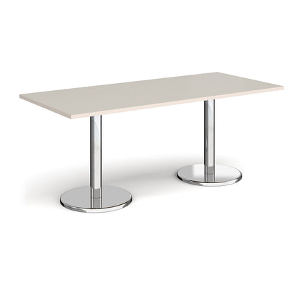 Pisa rectangular dining table with round bases - PDR1800-LG