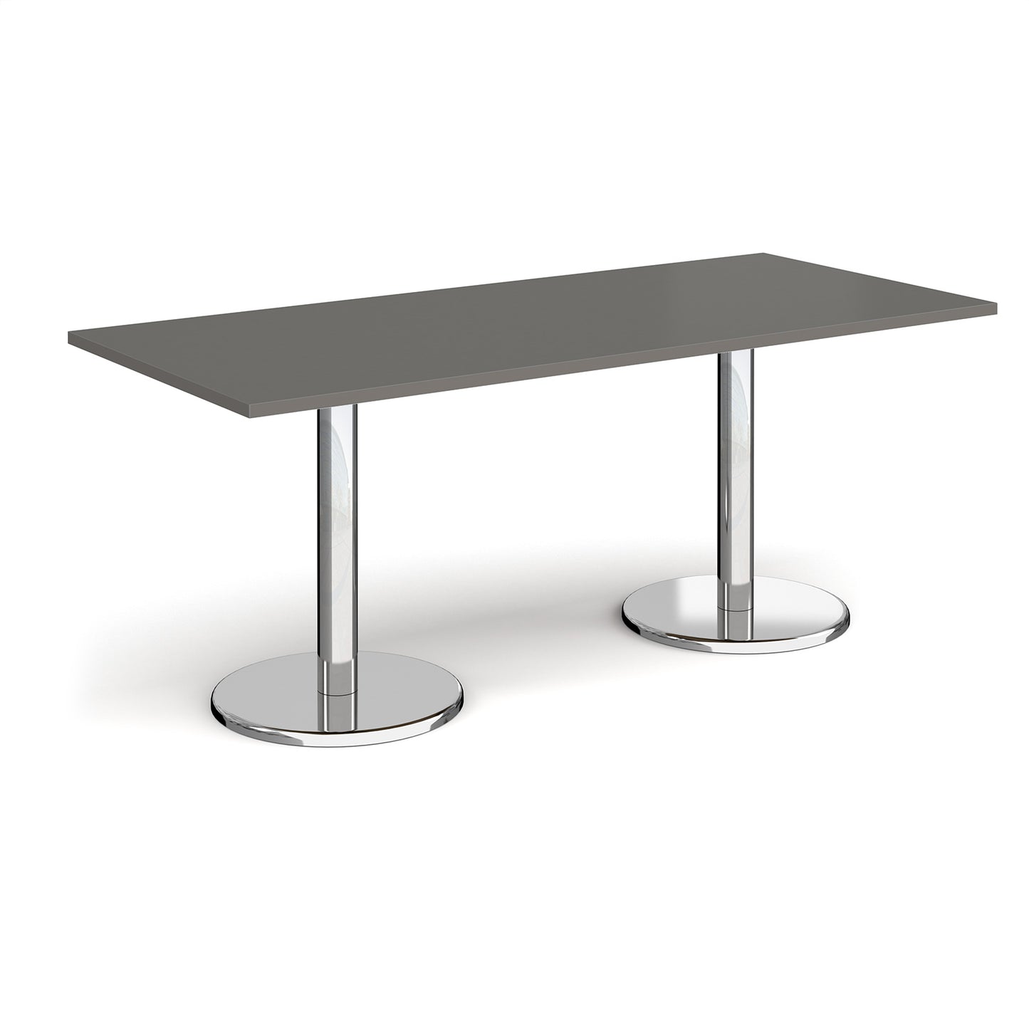 Pisa rectangular dining table with round bases - PDR1800-OG