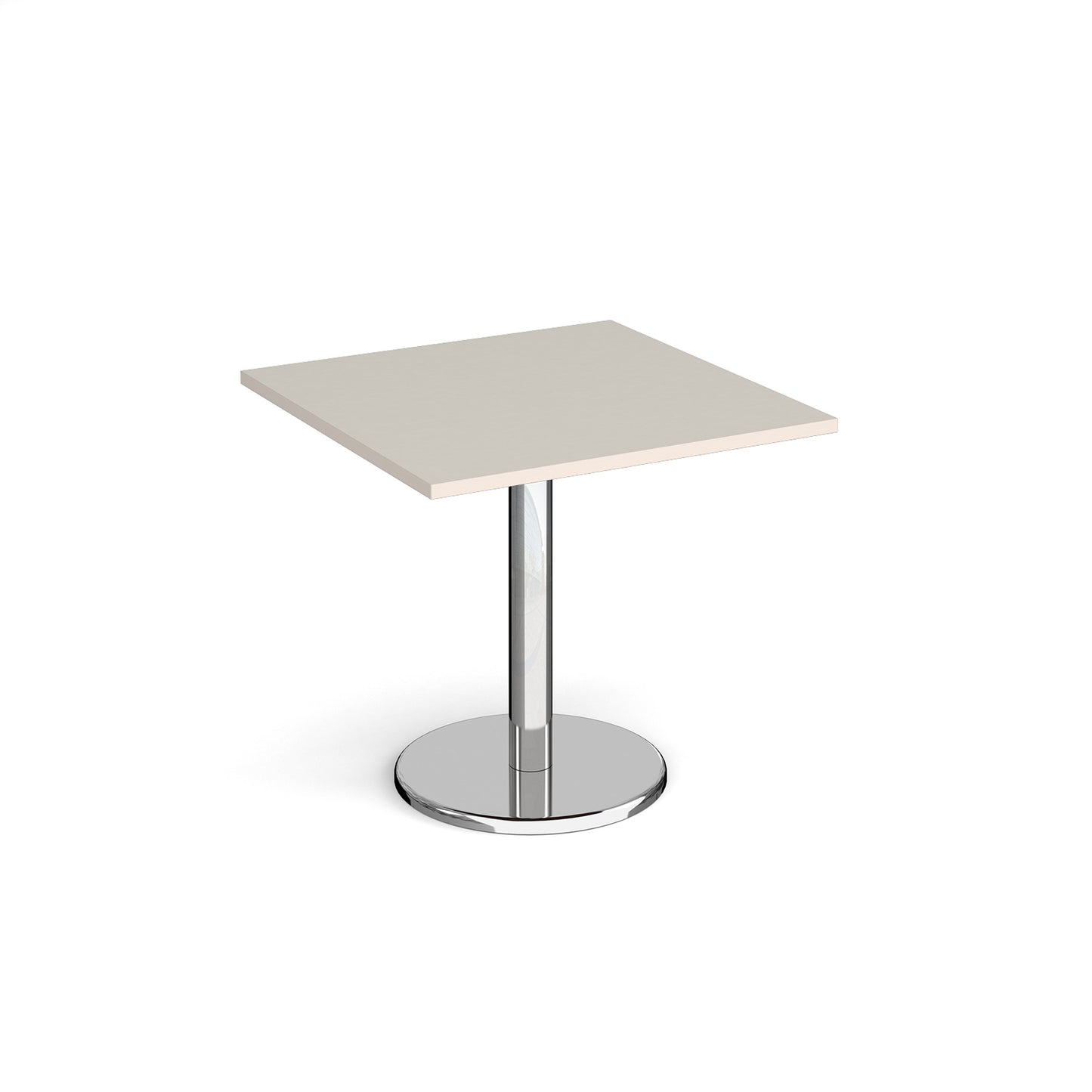 Pisa square dining table with round base - PDS800-LG