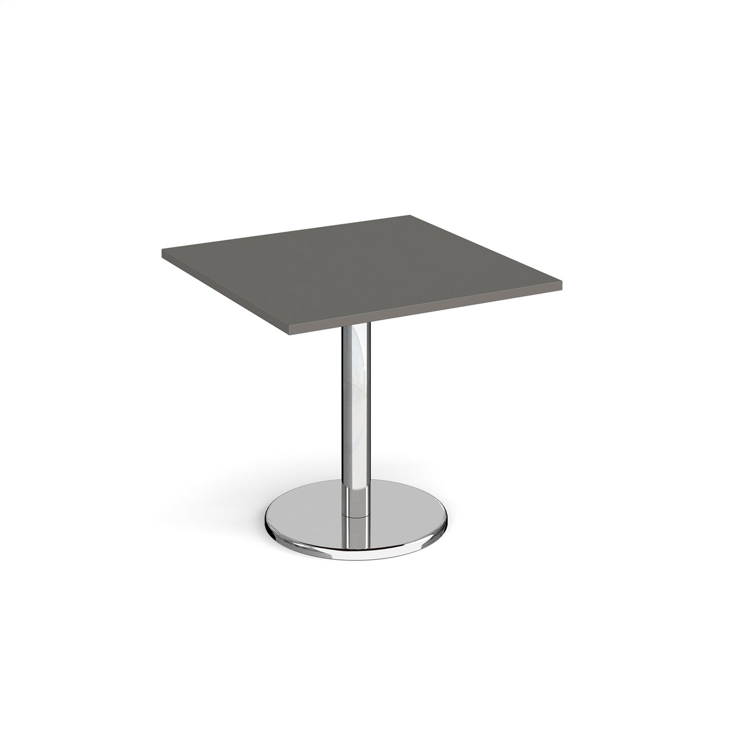 Pisa square dining table with round base - PDS800-OG