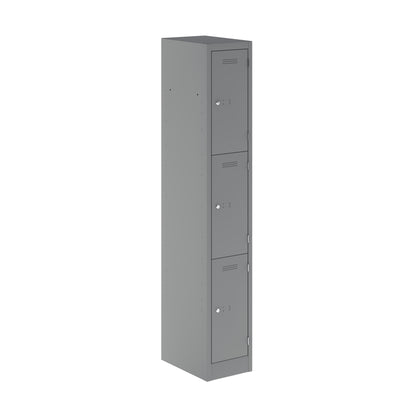 Primary Locker|3 Door|2000x300x450|Silver
