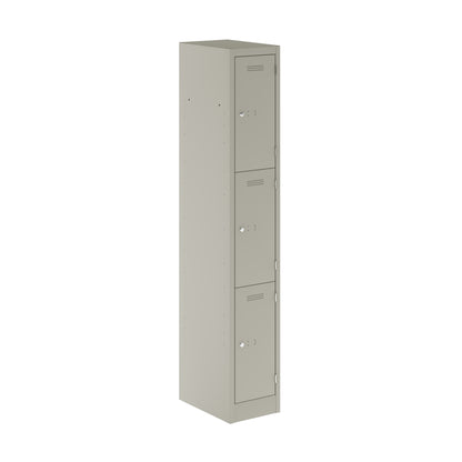 Primary Locker|3 Door|2000x300x450|Goose Grey