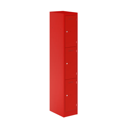 Primary Locker|3 Door|2000x300x450|Cardinal Red