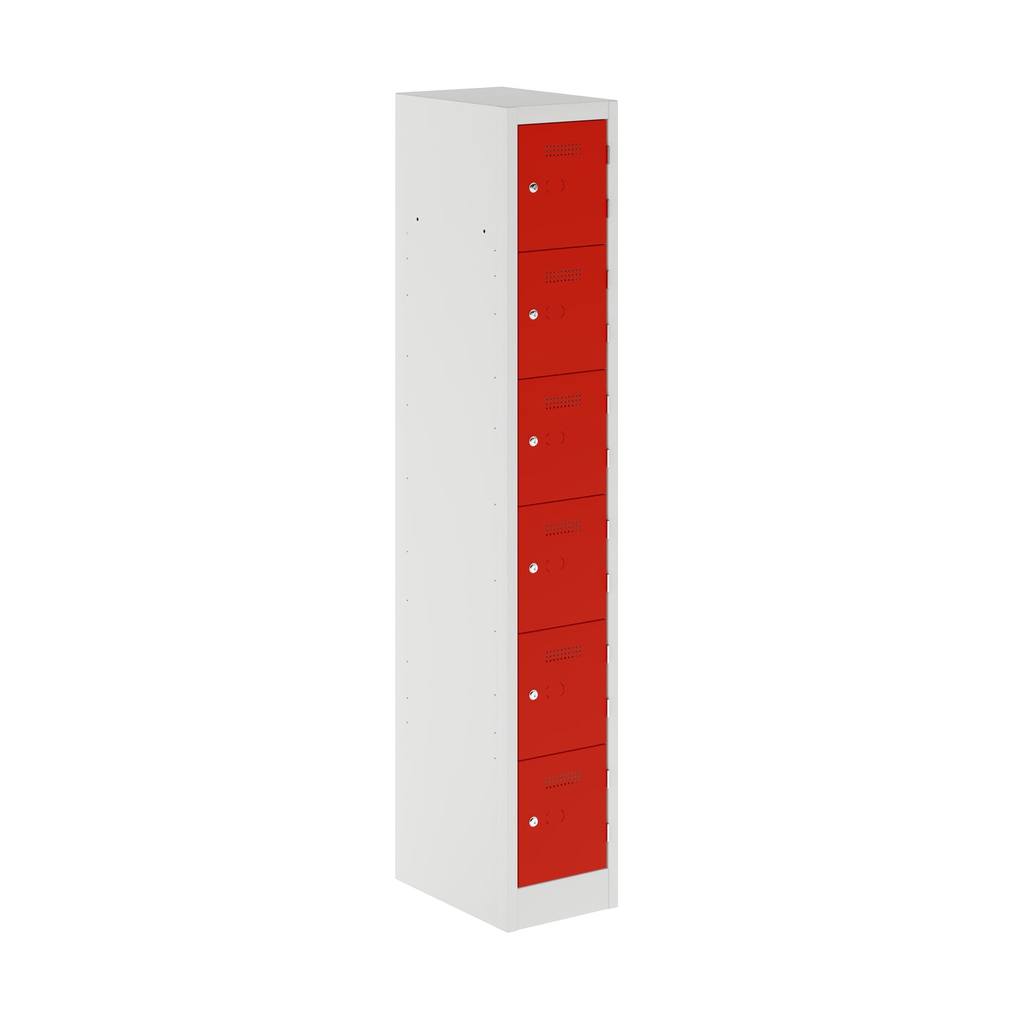 Primary Locker|6 Door|2000x300x450|Cardinal Red