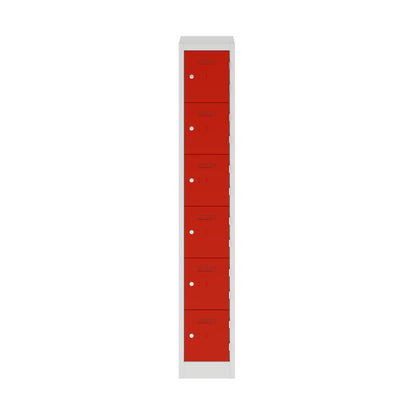 Primary 6 Door Single Locker Column