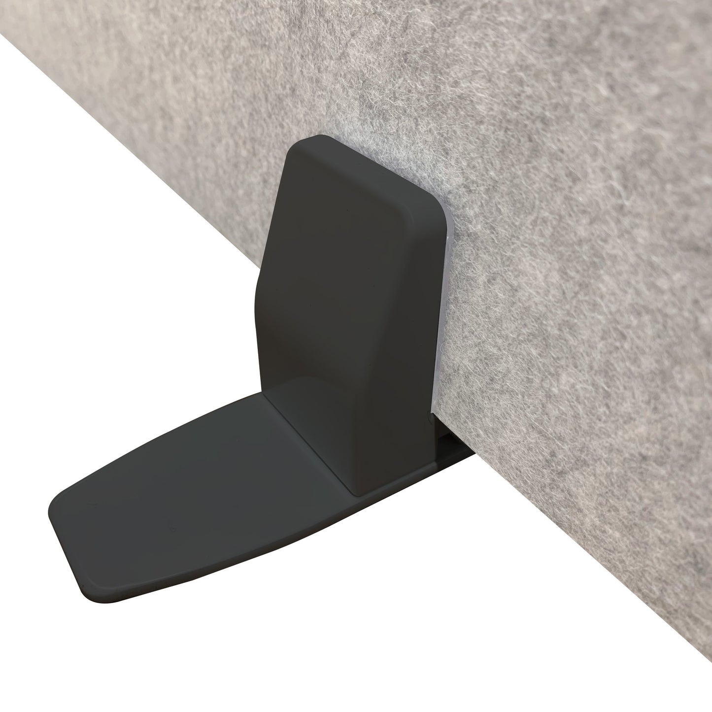 PET|Surface Mounted Screen Holder for Desk Mounted Screen|Black