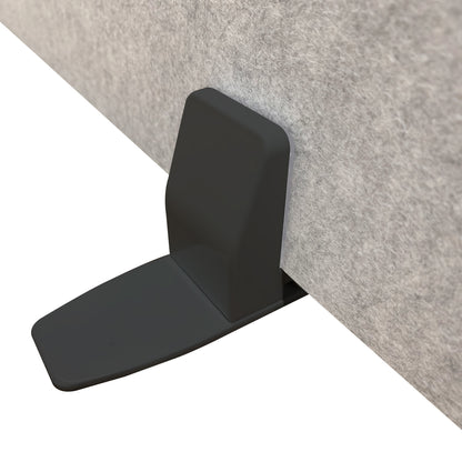 PET|Surface Mounted Screen Holder for Desk Mounted Screen|Black