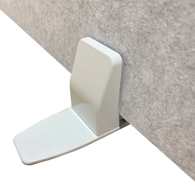 PET|Surface Mounted Screen Holder for Desk Mounted Screen|White