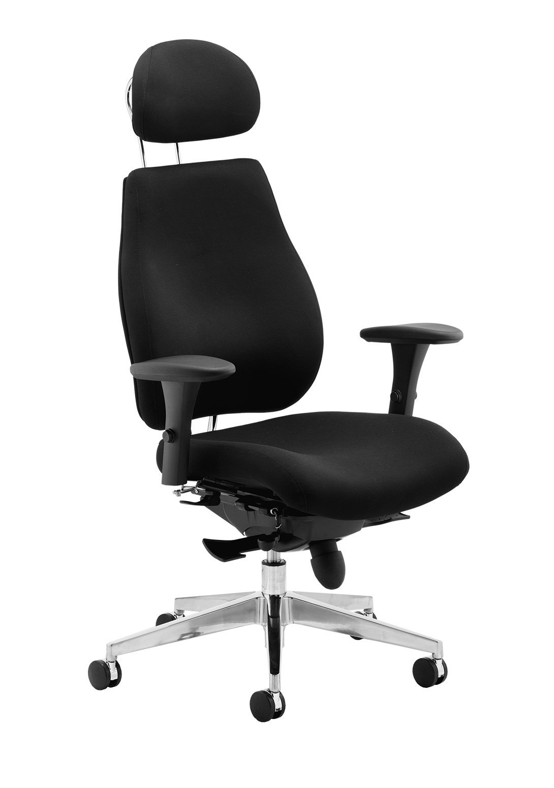 Chiro Plus High Back Ergonomic Posture Chair Black with Arms