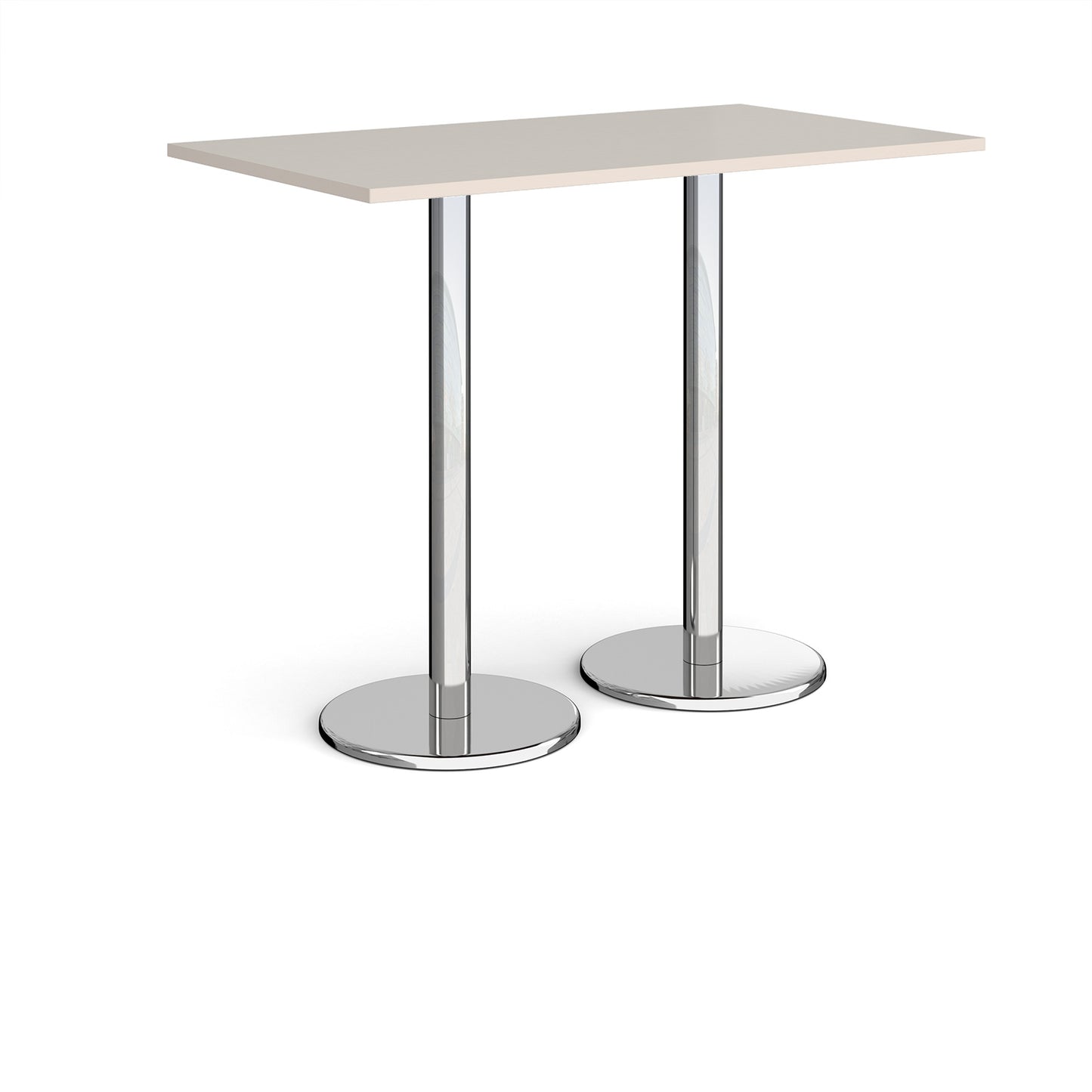 Pisa rectangular poseur table with round bases - PPR1400-LG