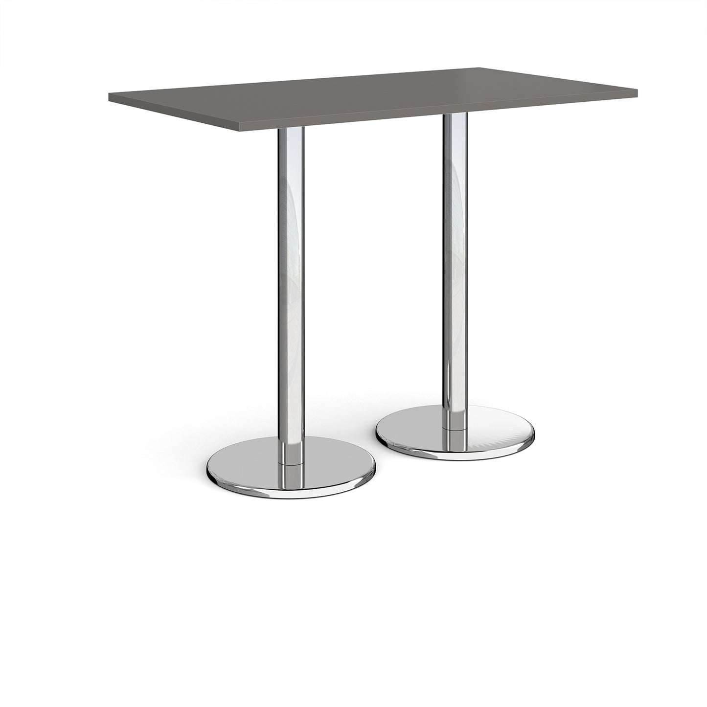 Pisa rectangular poseur table with round bases - PPR1400-OG