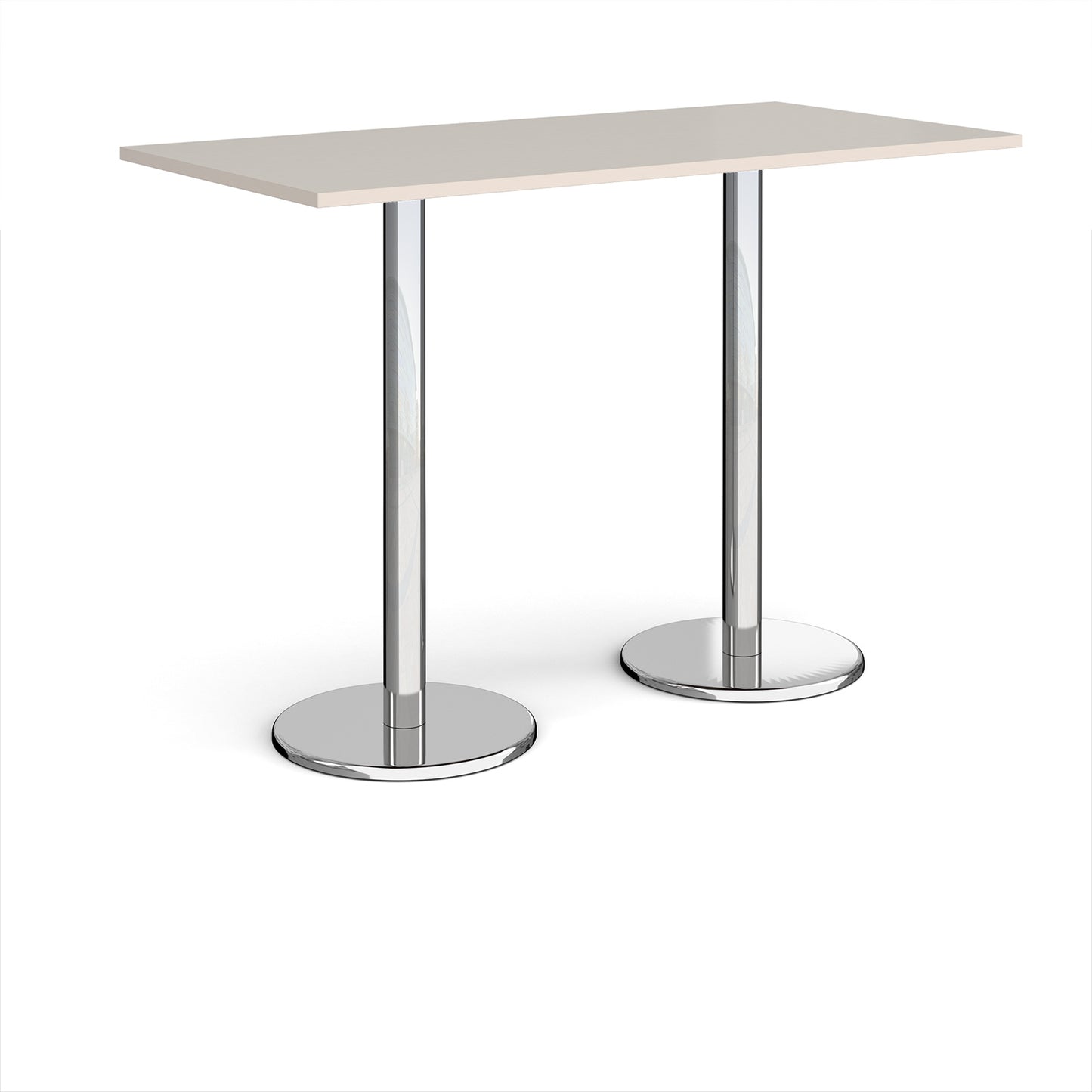 Pisa rectangular poseur table with round bases - PPR1600-LG