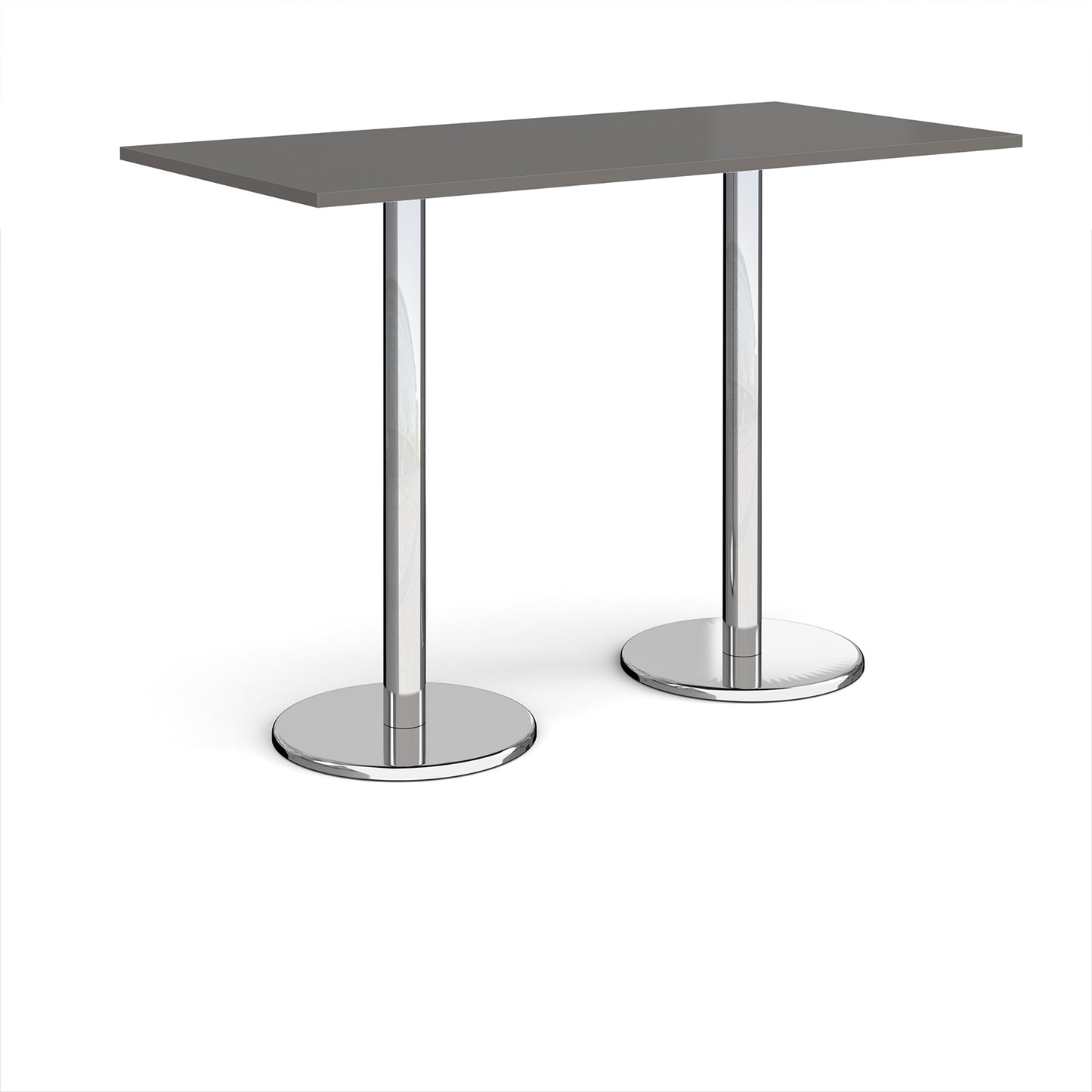 Pisa rectangular poseur table with round bases - PPR1600-OG