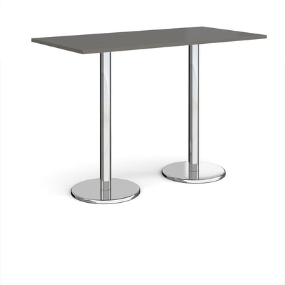 Pisa rectangular poseur table with round bases - PPR1600-OG