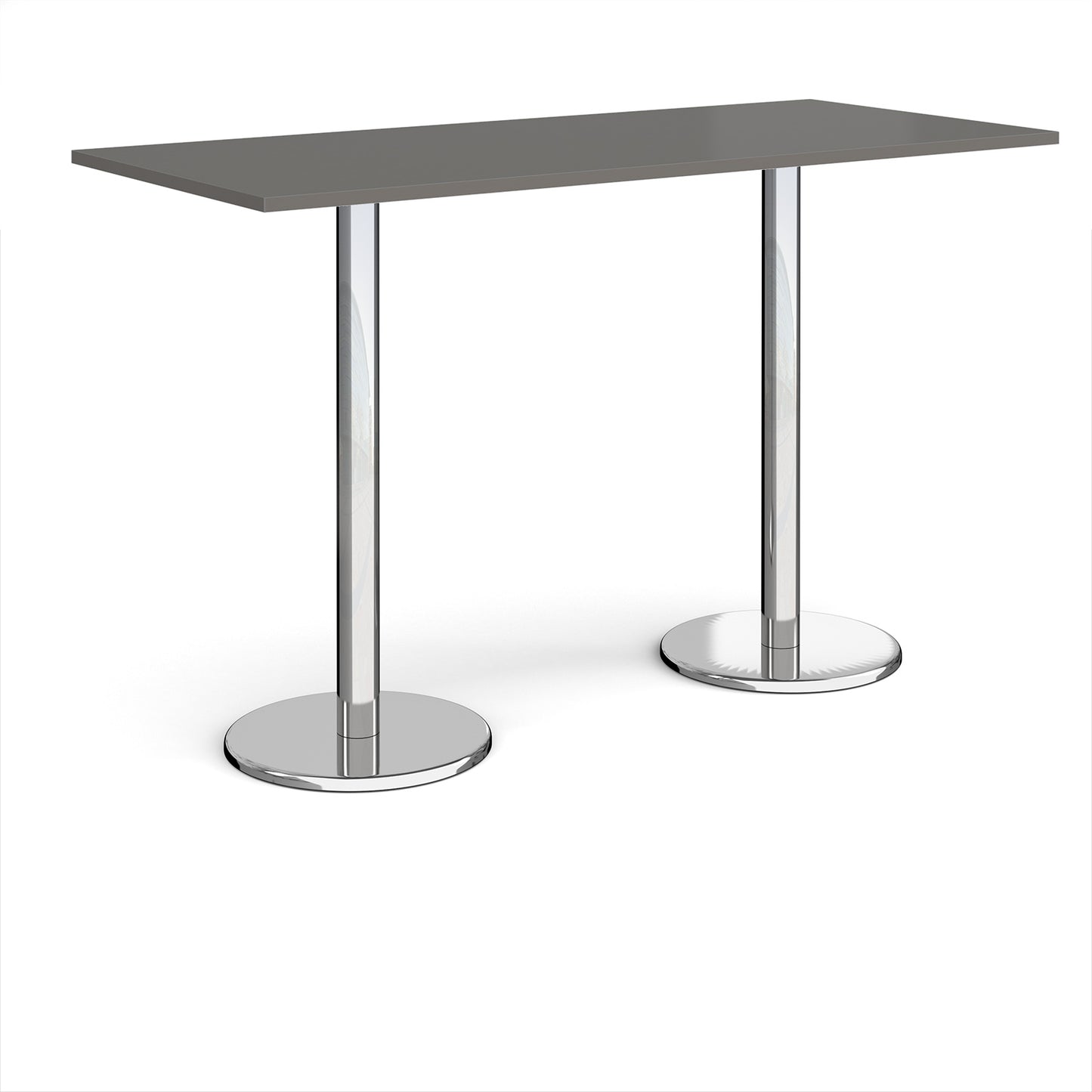 Pisa rectangular poseur table with round bases - PPR1800-OG
