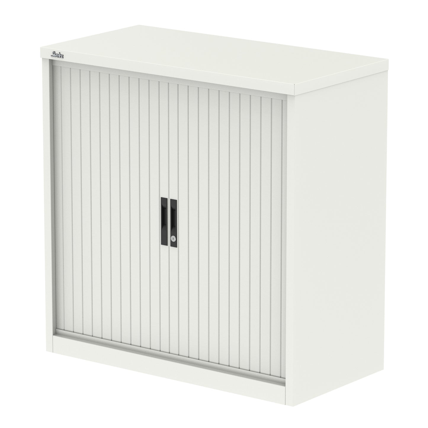 Qube Side Tambour Cupboard With Shelves