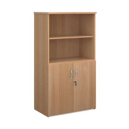 Universal Office Combination Unit with Glass Upper Doors or open & Lockable Storage
